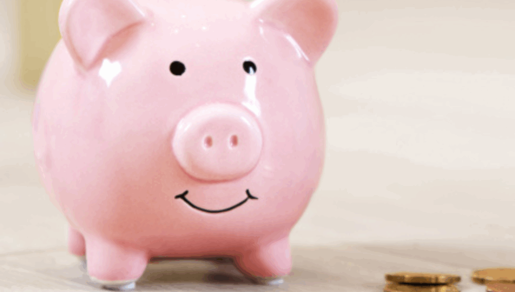Close up of a piggy bank