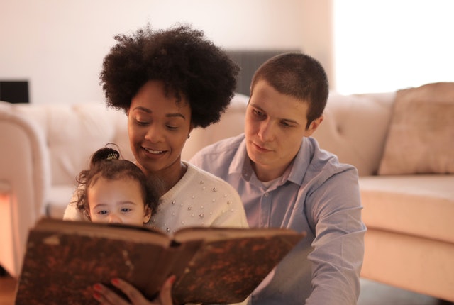 family reading 