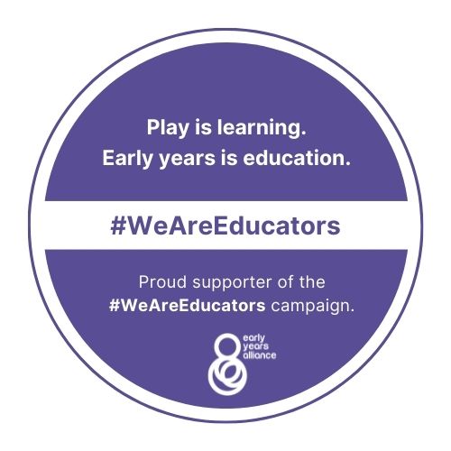 We are educators supporter badge