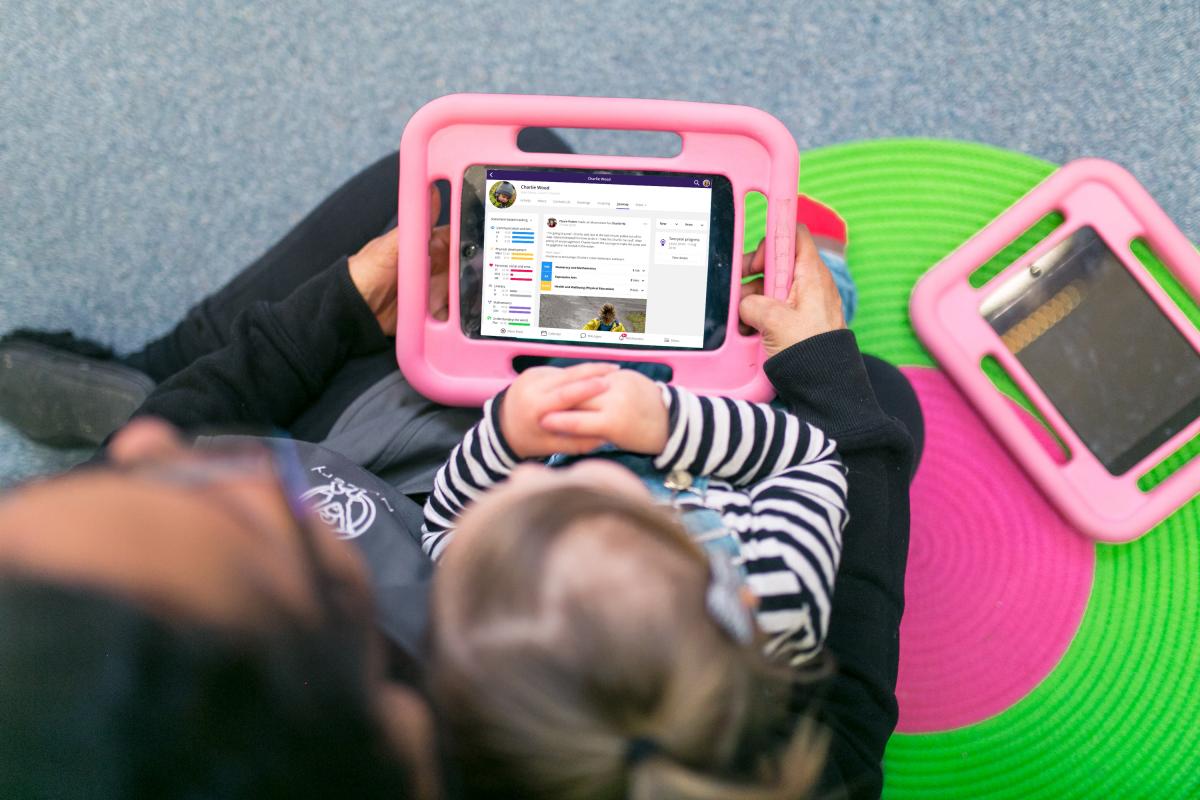 toddler tablet Famly software