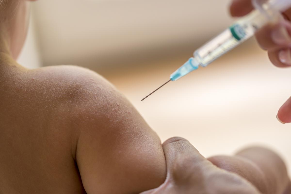 baby getting injection